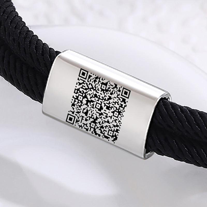 Damen geflochtenes Armband aus robustem Material mit goldener Akzentverschlus Shop Nory