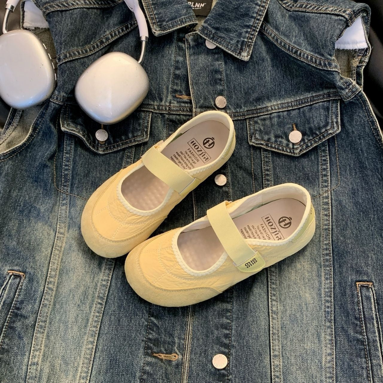 Damen Komfortable Ballerina-Schuhe mit herausnehmbarer Sohle