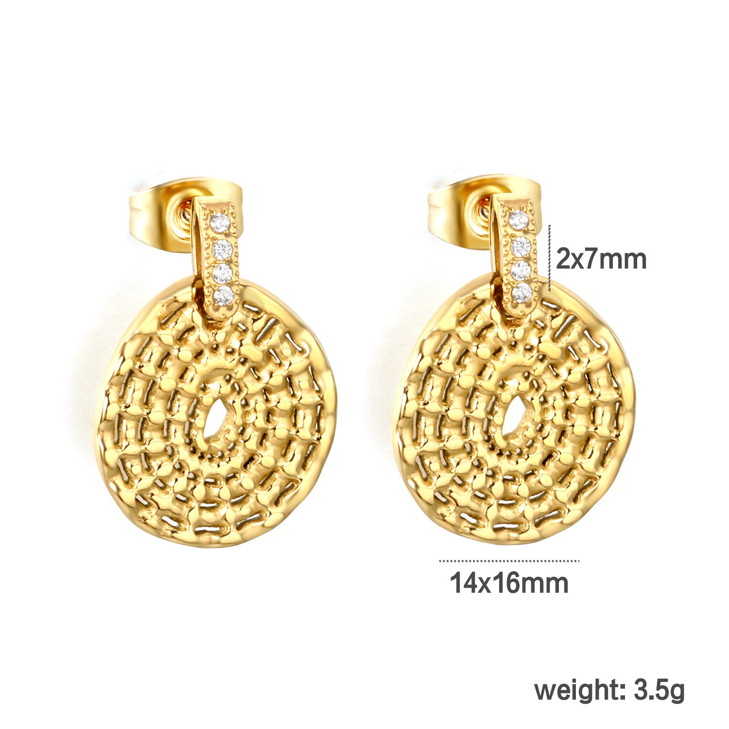 Damen Creolen mit filigranem Design und funkelnden Zirkonia Shop Nory