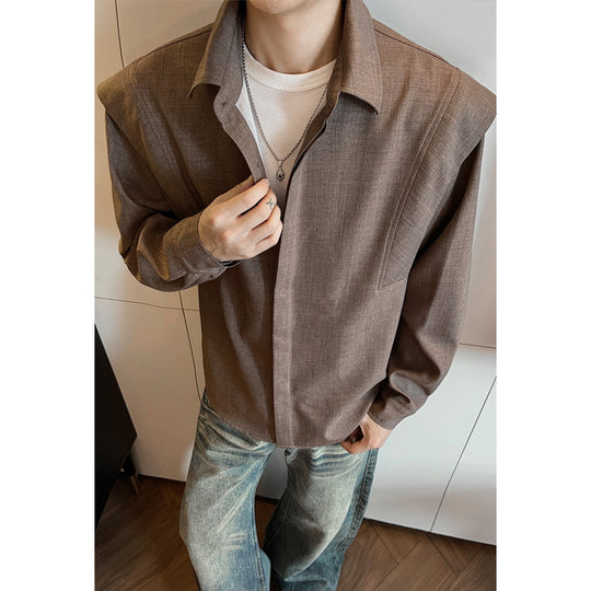 Herren Modische Hemdbluse mit strukturiertem Design Shop Nory