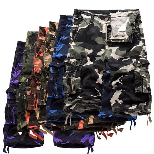 Herren Cargoshorts mit vielseitigen Taschen und Kordelzug Shopnory