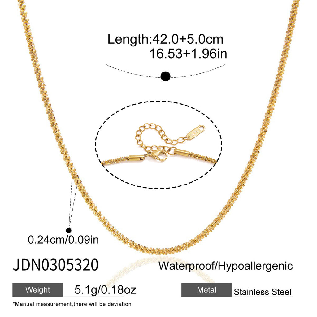 Damen Halskette mit verstellbarem Design aus hypoallergenem Edelstahl Shop Nory