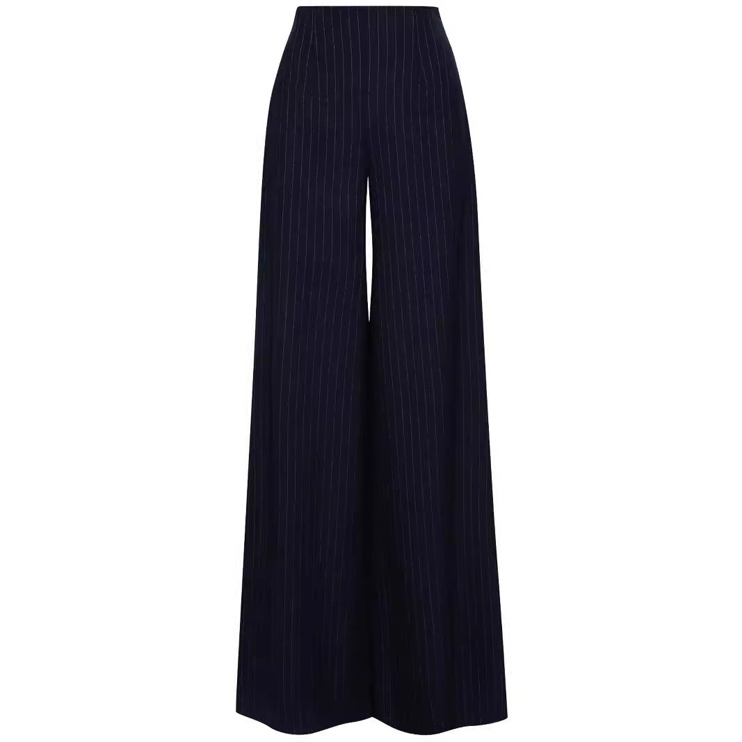 Damen Hochtaillierte Plissee‑Palazzohose mit weitem Bein Shop Nory