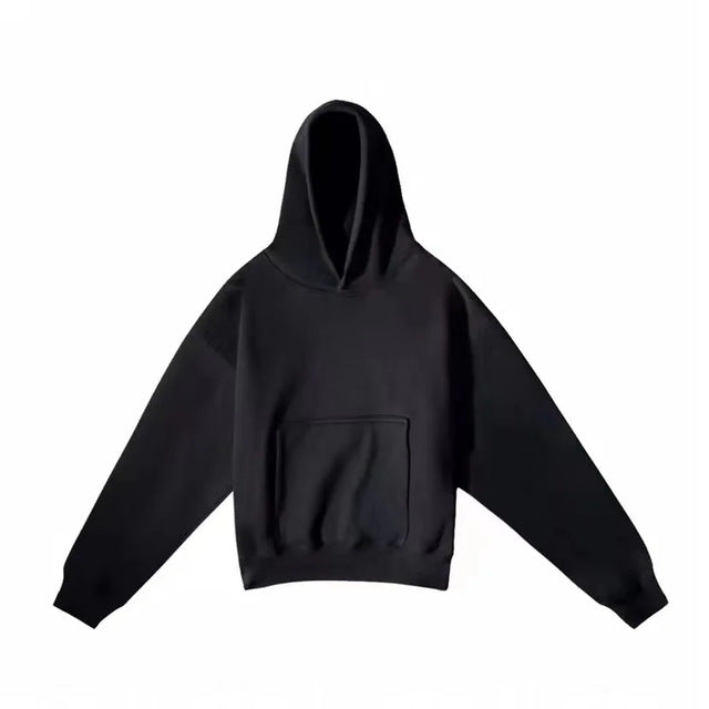 Unisex nan Boxy-Kapuzenpullover mit überlappender Kapuze, verdeckter Kängurutasche und gerippten Bündchen Shop Nory