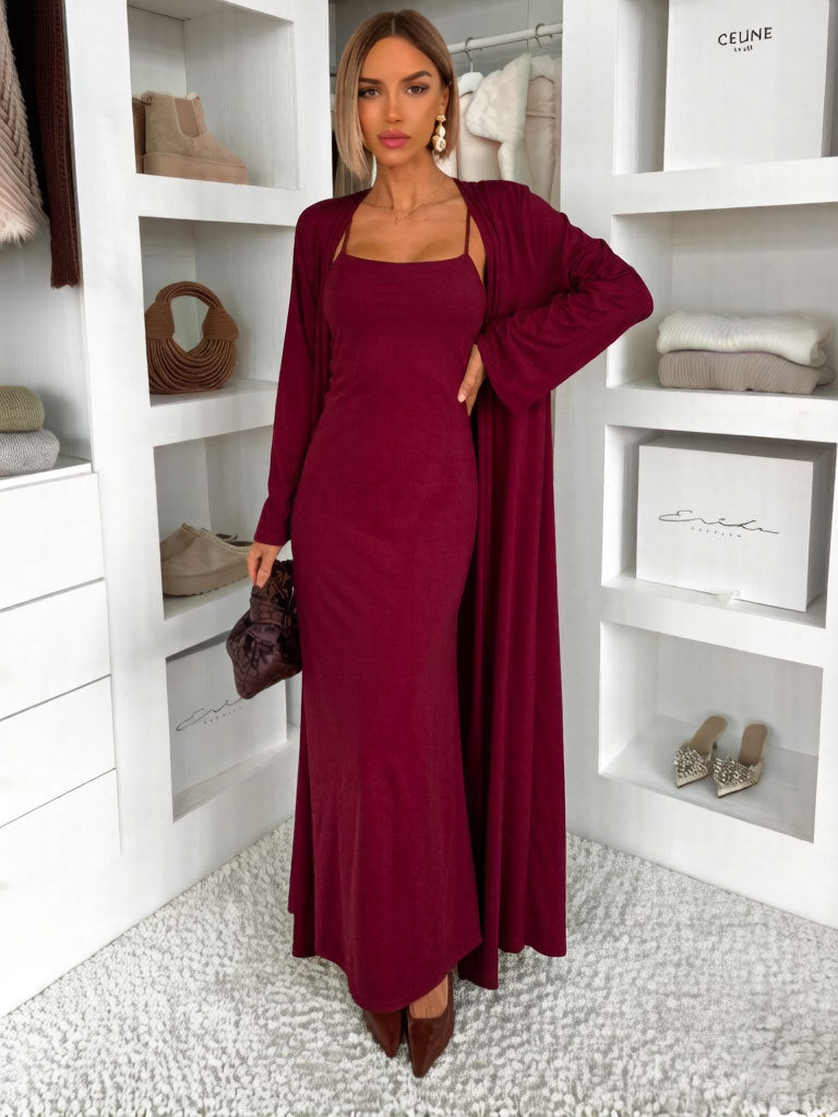 Damen Langes Maxikleid mit umschmeichelndem Schnitt Shop Nory