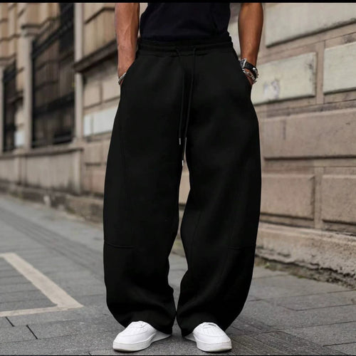 Herren weite Sweatpants im Baggy Cut mit elastischem Bund, Tunnelzug und Eingrifftaschen Shop Nory