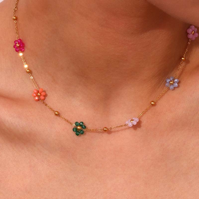 Böhmische Blumen Halskette | Shop Nory