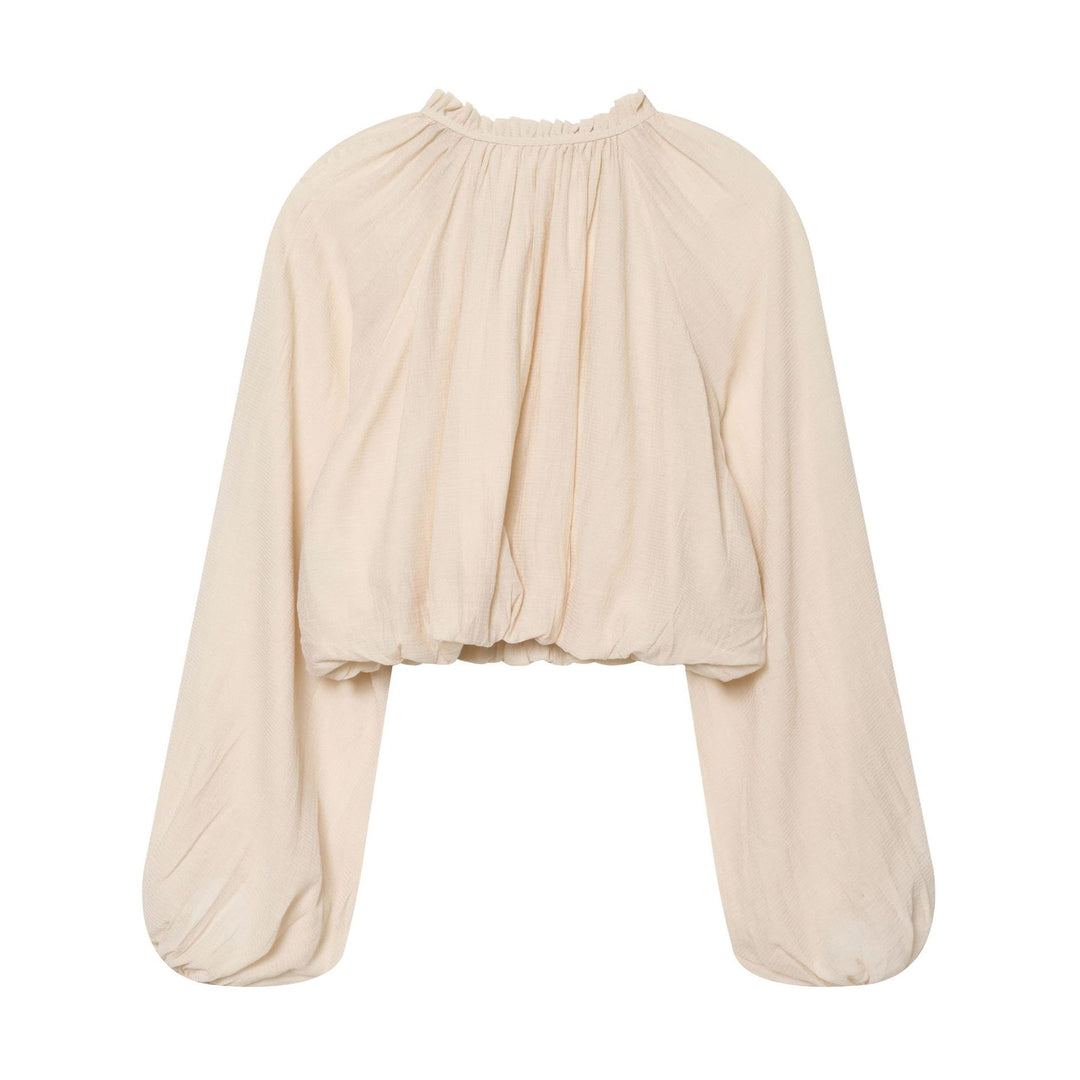 Damen Midirock mit hohem Umschlagbund, feiner Faltenführung und Holzknopfdetail Shop Nory