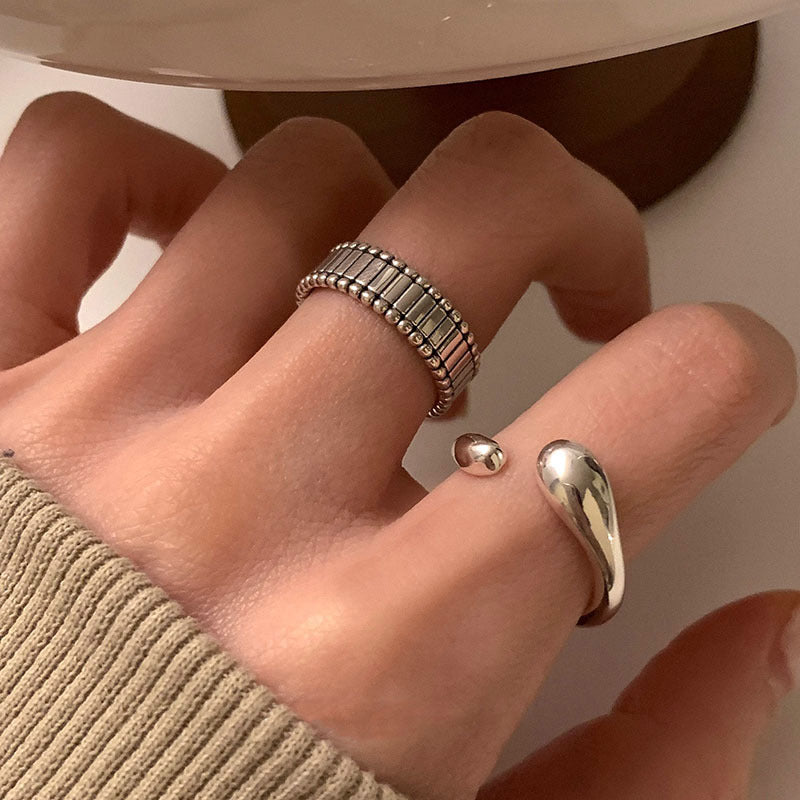 Damen Offener Ring mit geschwungenem Design und minimalistischem Akzent Shop Nory