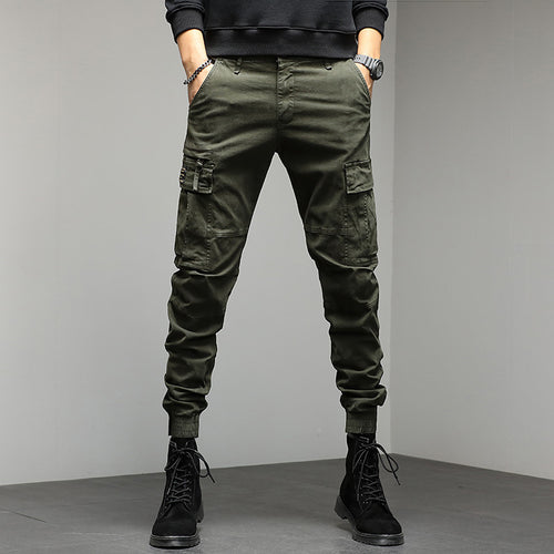 Herren Cargo-Joggerhose mit Multifunktionalen Taschen, verstärkten Kniepartien und elastischen Bündchen Shop Nory