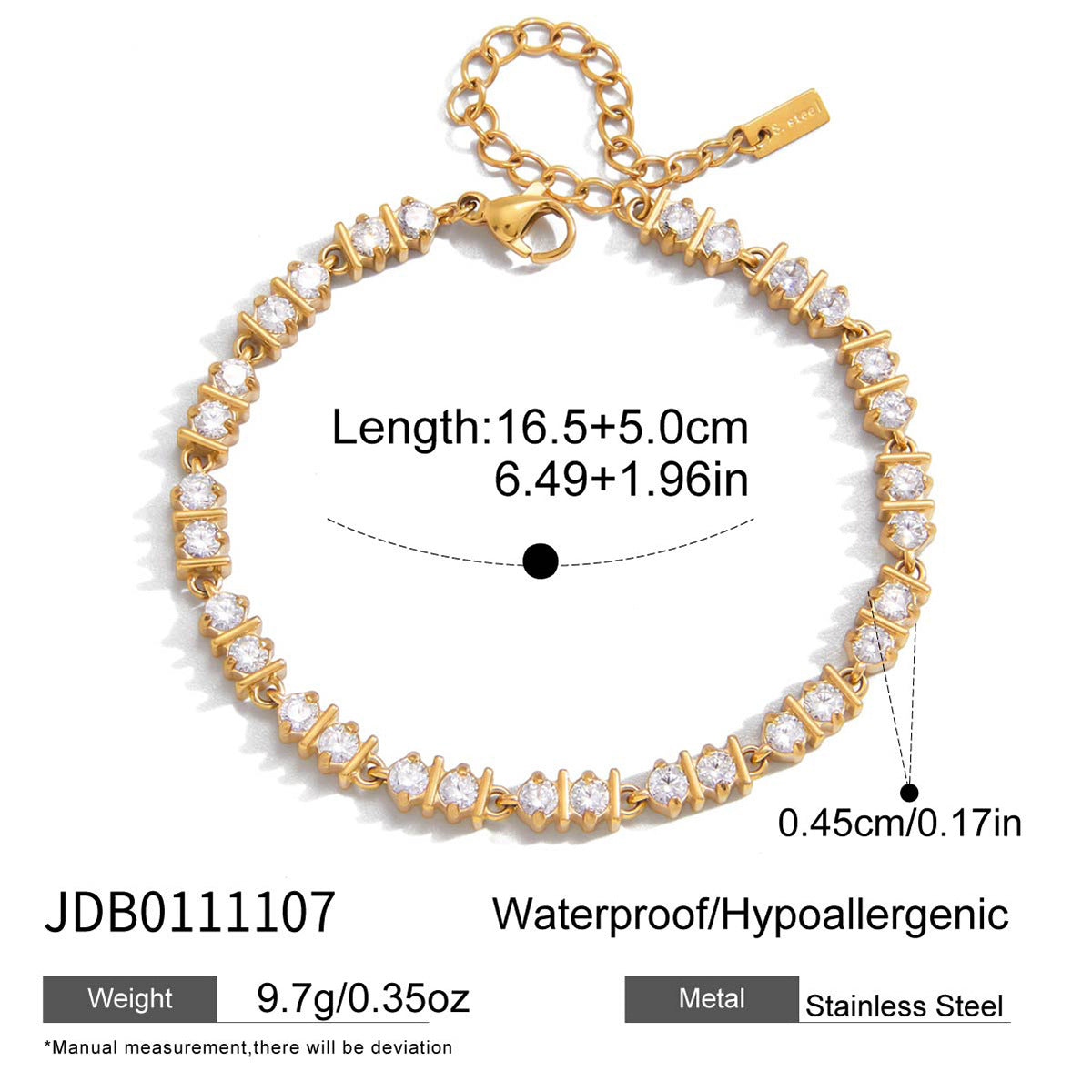 Damen Armband mit funkelnden grünen Kristallen und eleganter Edelstahlverarbeitung Shop Nory
