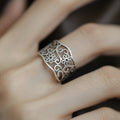 Damenring mit filigranem floralen Design Shop Nory