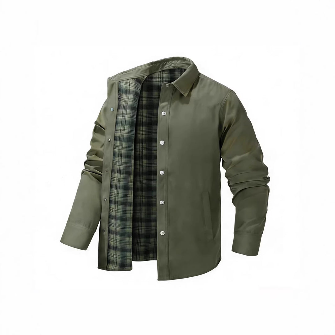 Herren Leichte Übergangsjacke mit modernem Karomuster