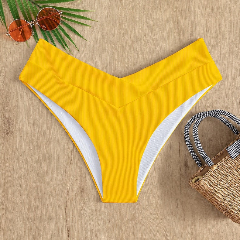 Damen Hochgeschnittenes Bikini-Höschen Shopnory