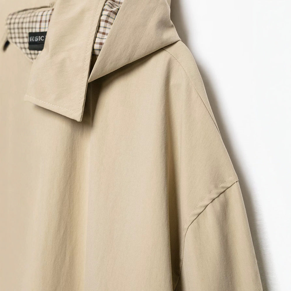Damen Leichte Kapuzen‑Übergangsjacke im Oversize‑Cropped‑Schnitt mit Kordelzug Shop Nory