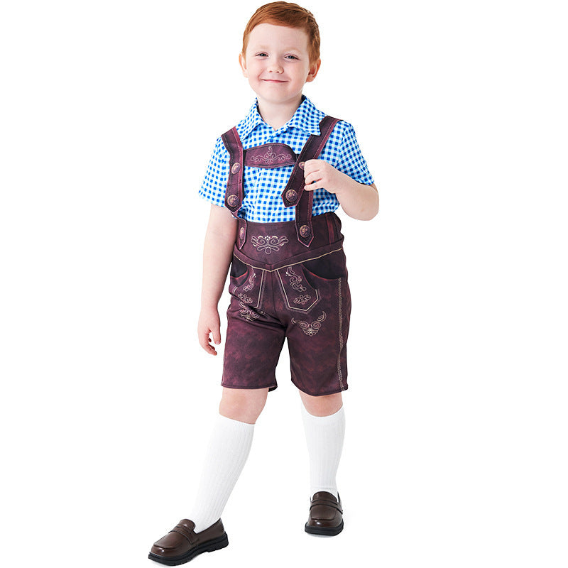 Herren nan kurze Trachtenlederhose mit verstellbaren Trägern und traditioneller Stickerei Shop Nory