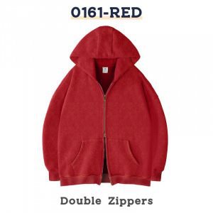 Unisex Oversized Kapuzenjacke mit Doppelreißverschluss und Kängurutaschen Shop Nory