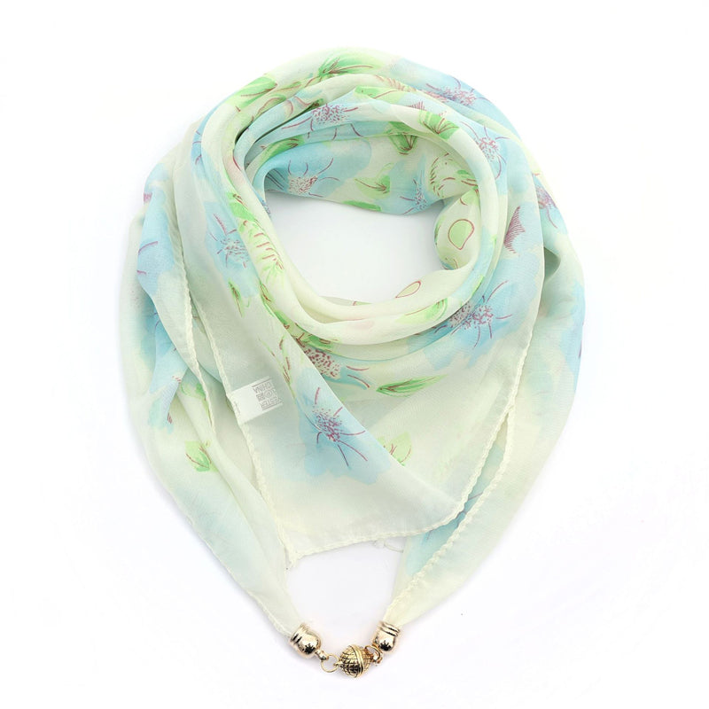 Eleganter Schal Mit Blumendruck | Shop Nory