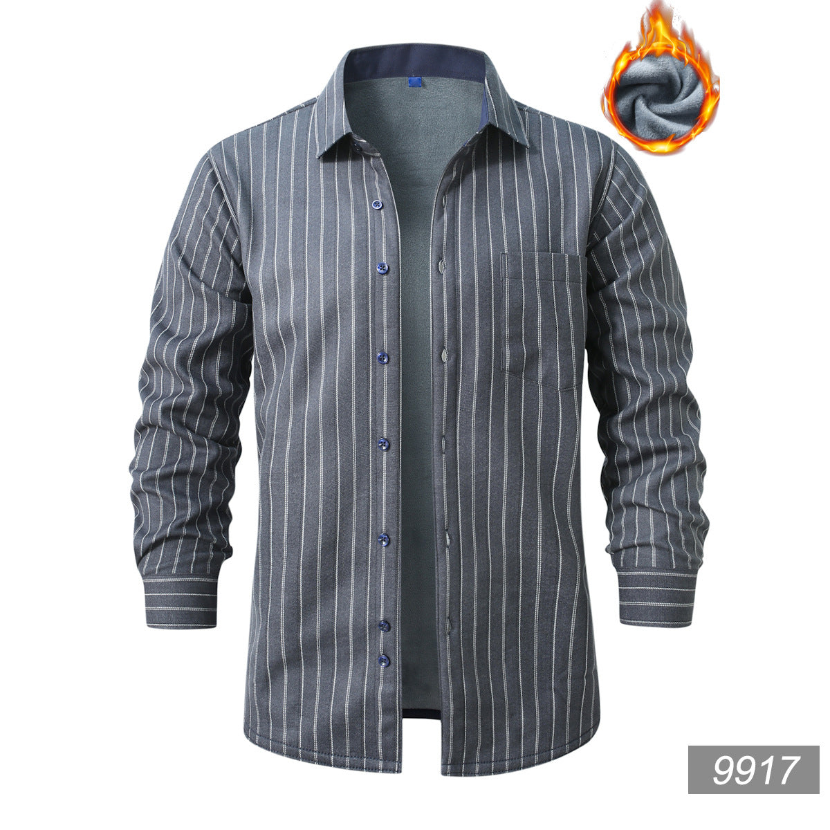 Herren kariertes Flanellhemd mit wärmender Fleece-Innenlage und aufgesetzter Brusttasche Shop Nory