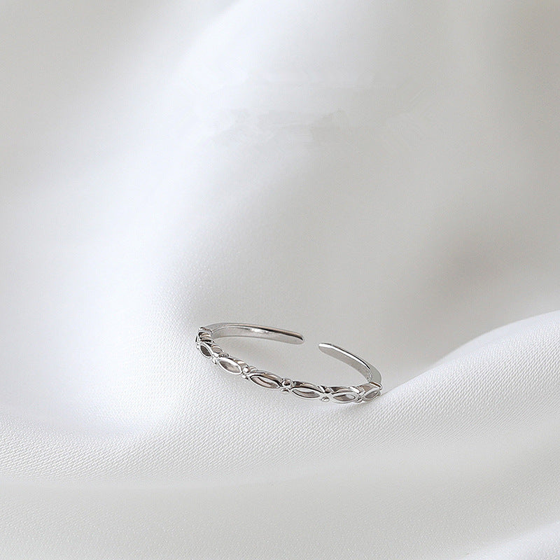 Damen zierlicher Zirkonia-Ring mit schimmernden Akzenten Shop Nory