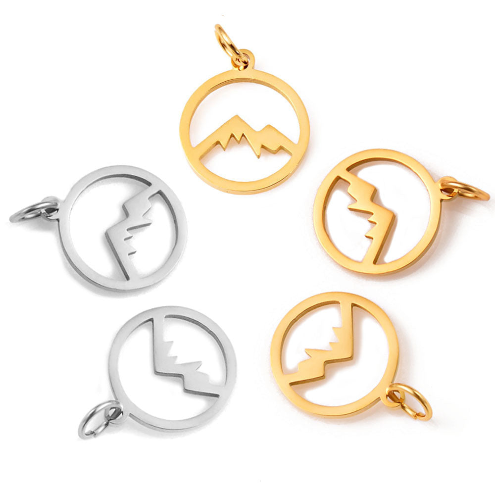 Damen Anhänger mit Bergmotiv aus hochwertigem Edelstahl Shop Nory