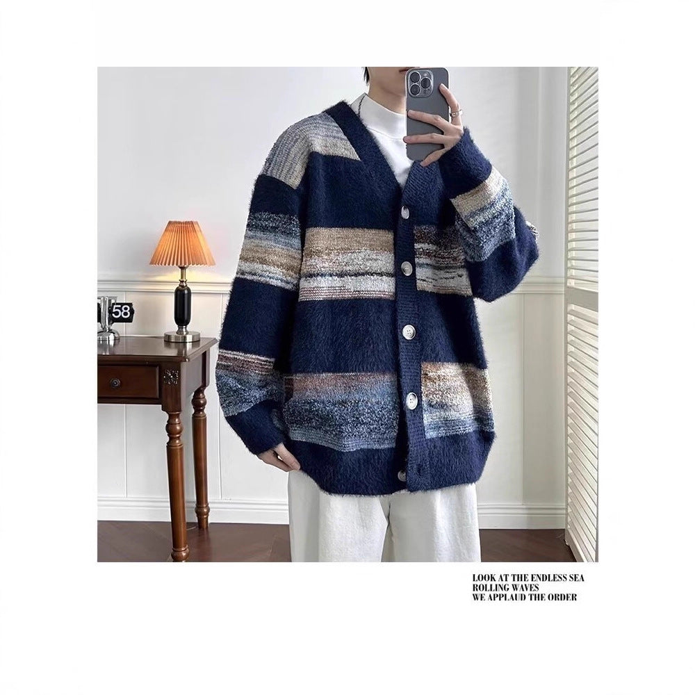 Damen Kuschelige Strickjacke mit Knöpfen Shop Nory