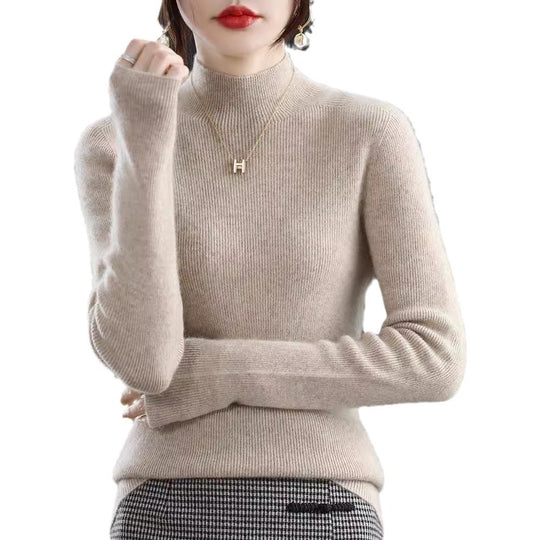 Damen Schmaler Kurzrollkragenpullover in kuscheliger Kaschmir‑Optik mit feiner Rippenstruktur Shop Nory