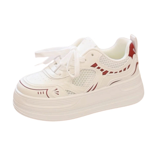 Damen Moderne Plateau-Sneaker mit metallic-Optik und dämpfender EVA-Zwischensohle Shop Nory