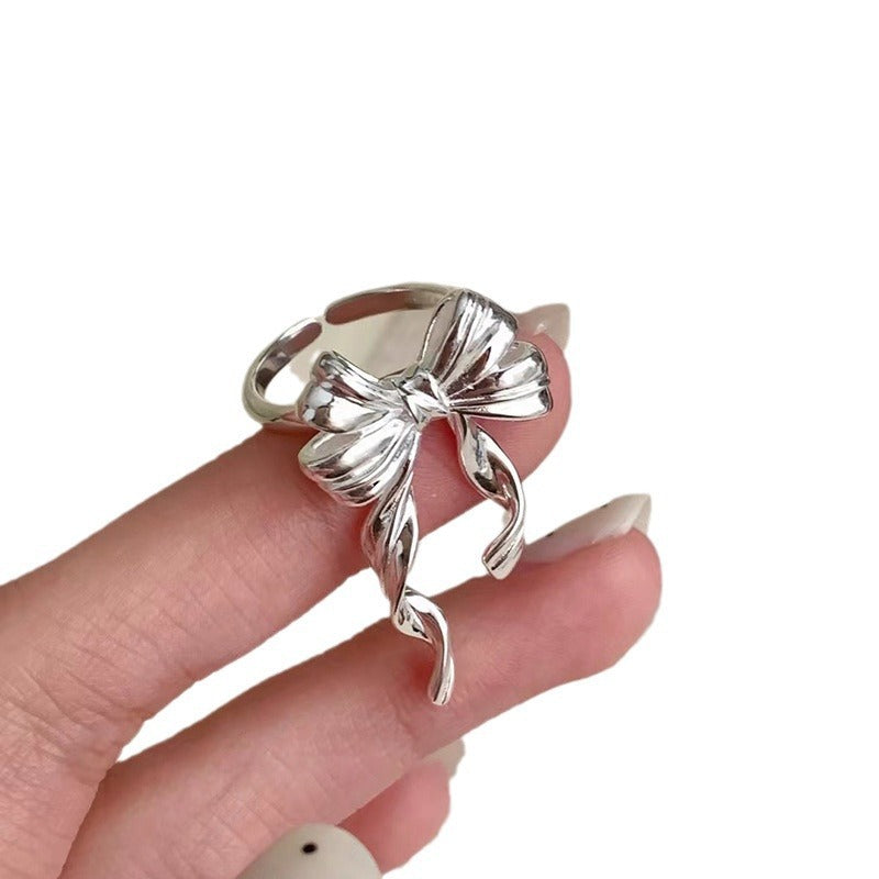 Damen Offener Ring mit kunstvollem Schleifen-Motiv Shop Nory