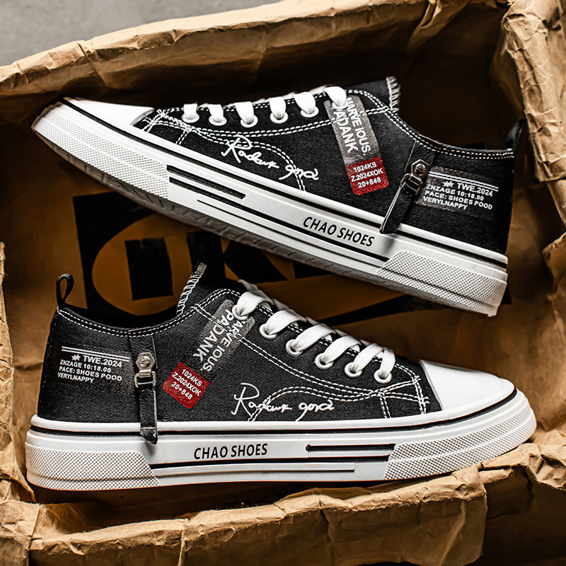 Damen lässige Sneakers aus strapazierfähigem Canvas mit modernem Design