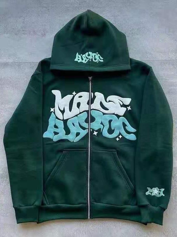 Damen sportliche Kapuzenjacke im urbanen Graffiti-Stil