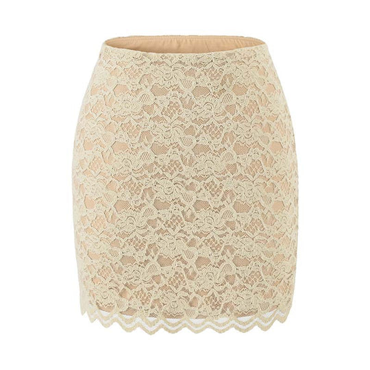 Damen Figurbetontes Spitzentop mit Wickel‑V‑Ausschnitt und langen Ärmeln Shop Nory