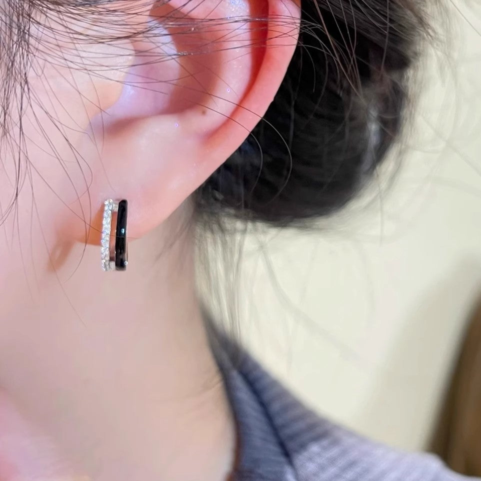 Damen Creolen mit funkelndem Zirkon und modernem Design Shop Nory