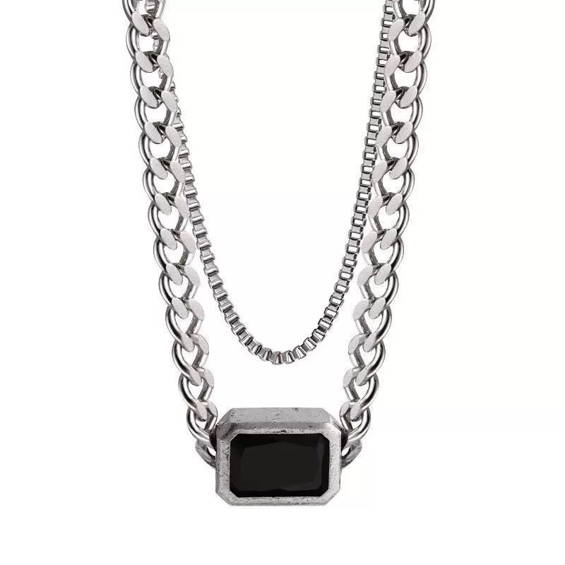 Damen modische Kette mit einzigartigem Quarzanhänger Shop Nory