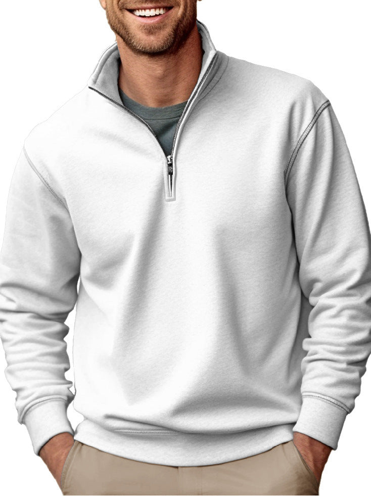 Herren nan Halbzip-Sweatshirt mit Stehkragen und weichem Fleece-Innenfutter Shop Nory