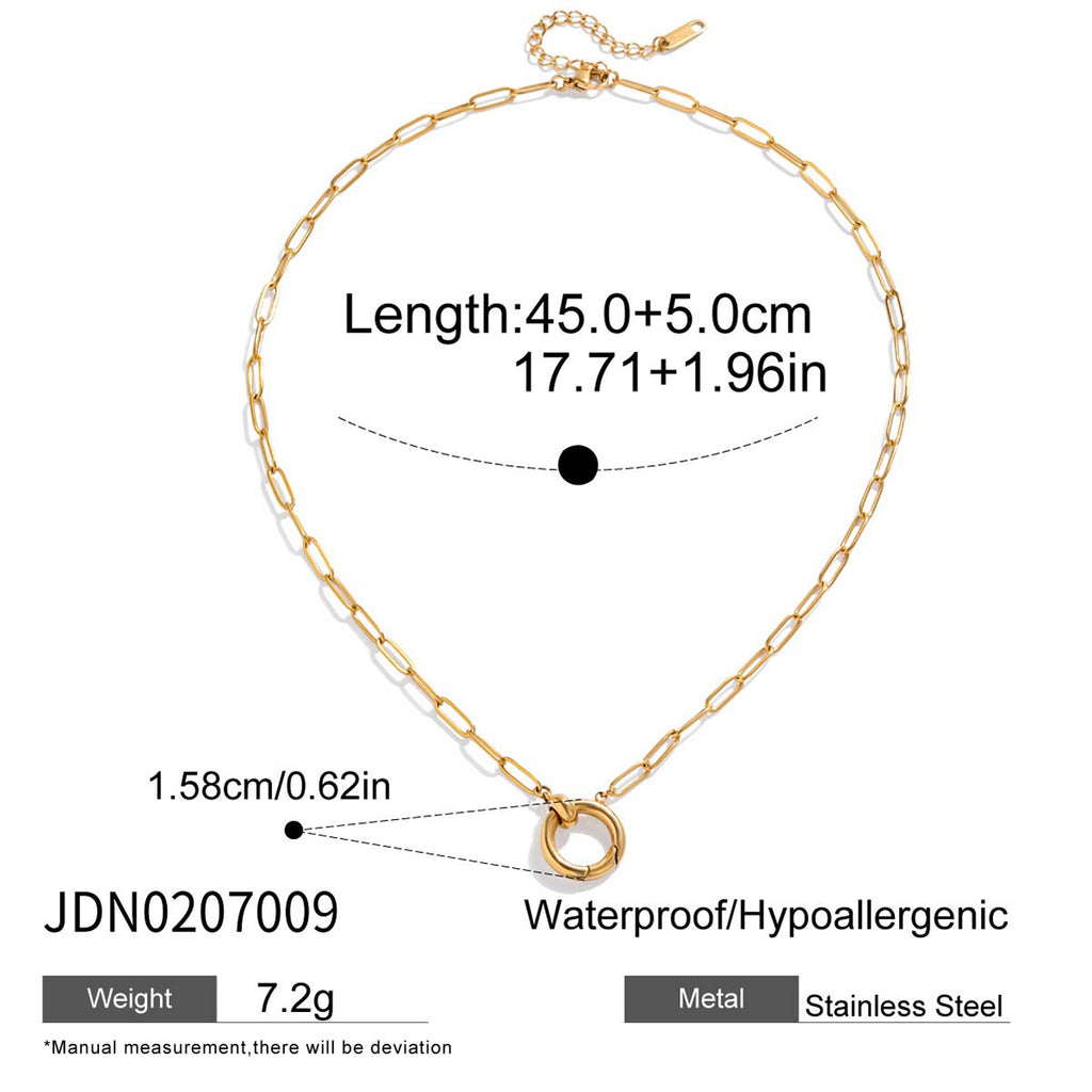Damen Halskette mit einem verspielten Herzdesign aus hypoallergenem Edelstahl Shop Nory