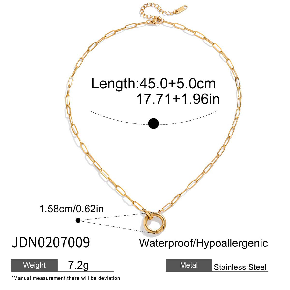 Damen Halskette mit einem verspielten Herzdesign aus hypoallergenem Edelstahl Shop Nory