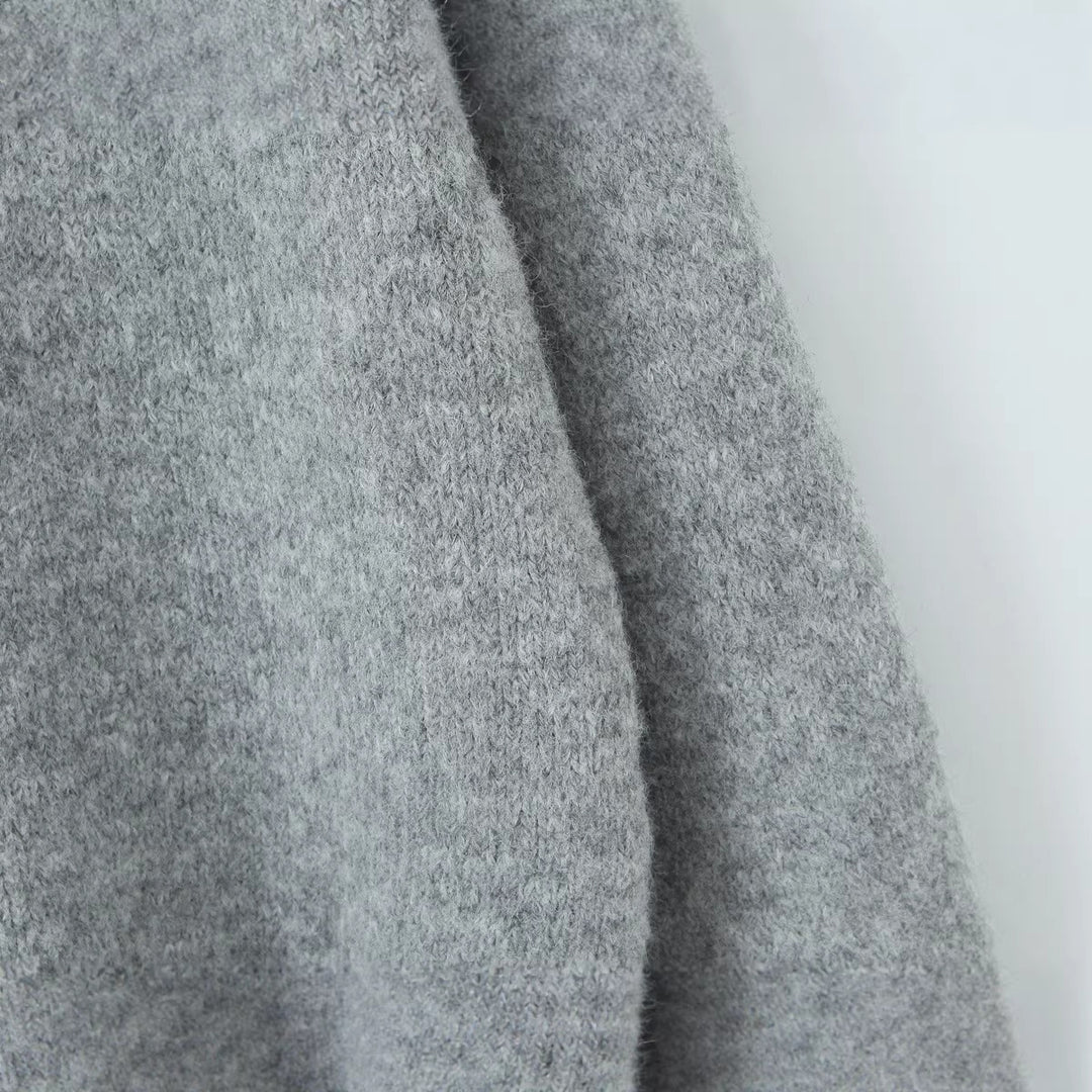Damen Oversize Mohair‑Optik Pullover mit Rundhalsausschnitt und Raglanärmeln Shop Nory