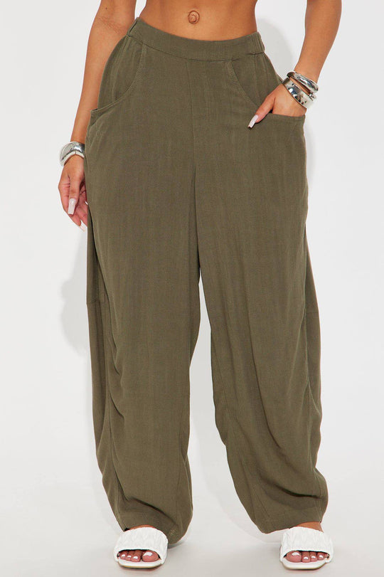 Damen Weite Relax-Hose mit hohem Komfortbund, tiefen Eingrifftaschen & lockerem Palazzo-Schnitt Shop Nory