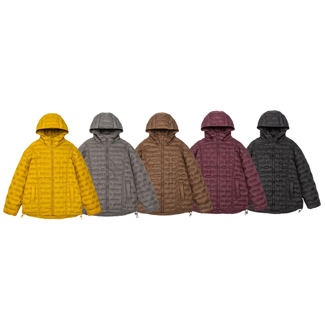 Herren Ultraleichte Stepp-Isolationsjacke mit Kapuze und verstellbarem Saum Shop Nory