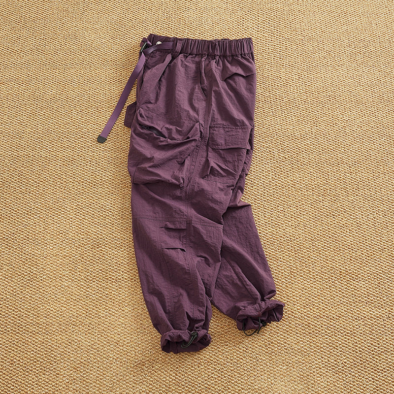 Damen Cargo-Hose mit elastischem Bund und multifunktionalen Taschen