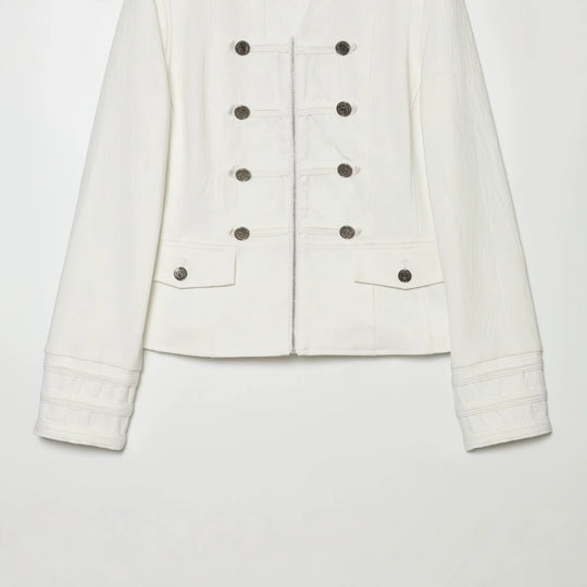 Damen Kurzjacke im Marschall-Stil mit Stehkragen, Zierknopfleiste und Pattentaschen Shop Nory