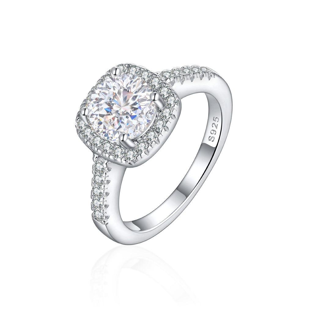 Damen Verlobungsring mit elegantem Design und funkelndem Hauptstein Shop Nory