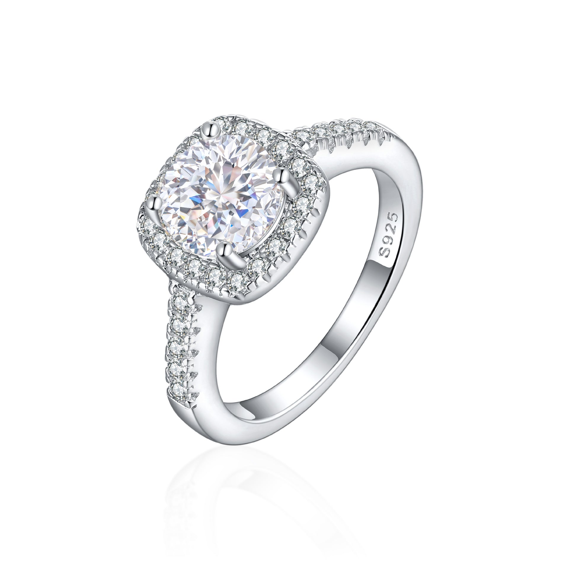 Damen Verlobungsring mit elegantem Design und funkelndem Hauptstein Shop Nory