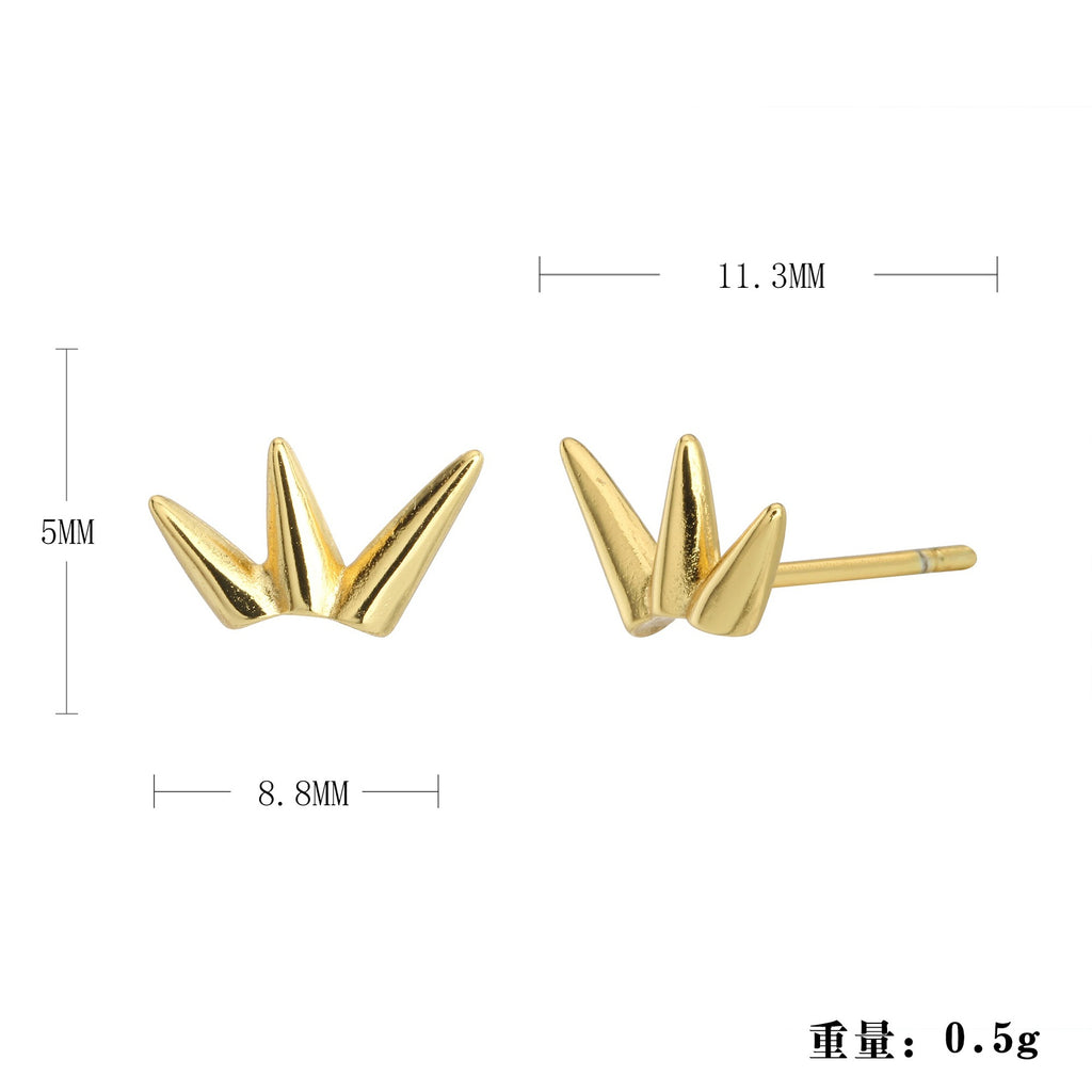 Damen Ohrstecker mit modernem Spikes-Design Shop Nory