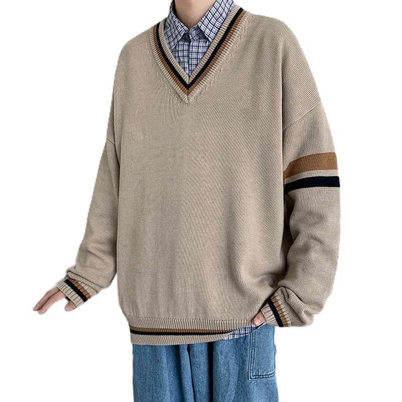 Damen Eleganter V-Ausschnitt Pullover Shop Nory