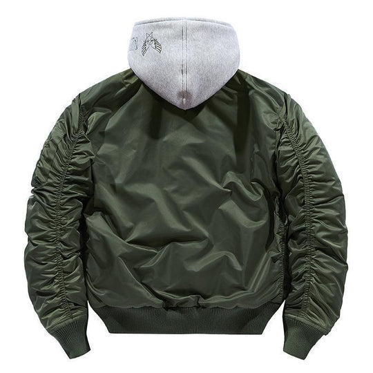 Herren Bomberjacke mit abnehmbarer Kapuzen-Innenseele und gesteppter Thermofütterung Shop Nory