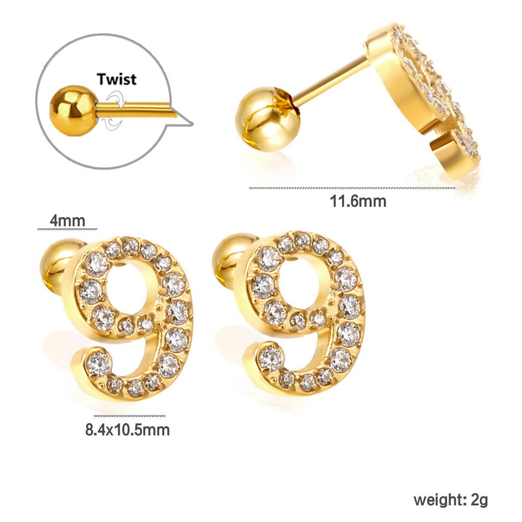 Damen Ohrstecker mit funkelndem Kristall und elegantem Design Shop Nory