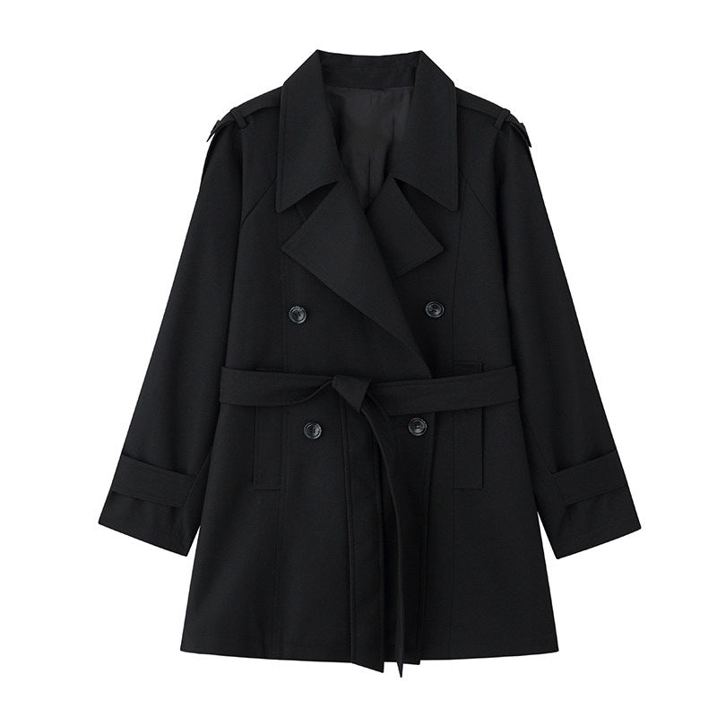 Damen Eleganter Trenchcoat mit Taillengürtel Shop Nory