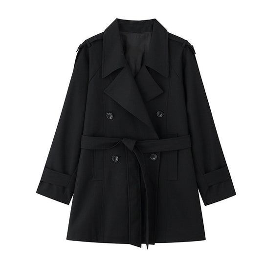 Damen Eleganter Trenchcoat mit Taillengürtel Shop Nory